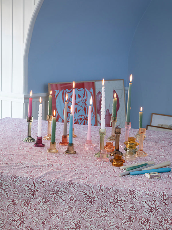 mantel rosado viejo