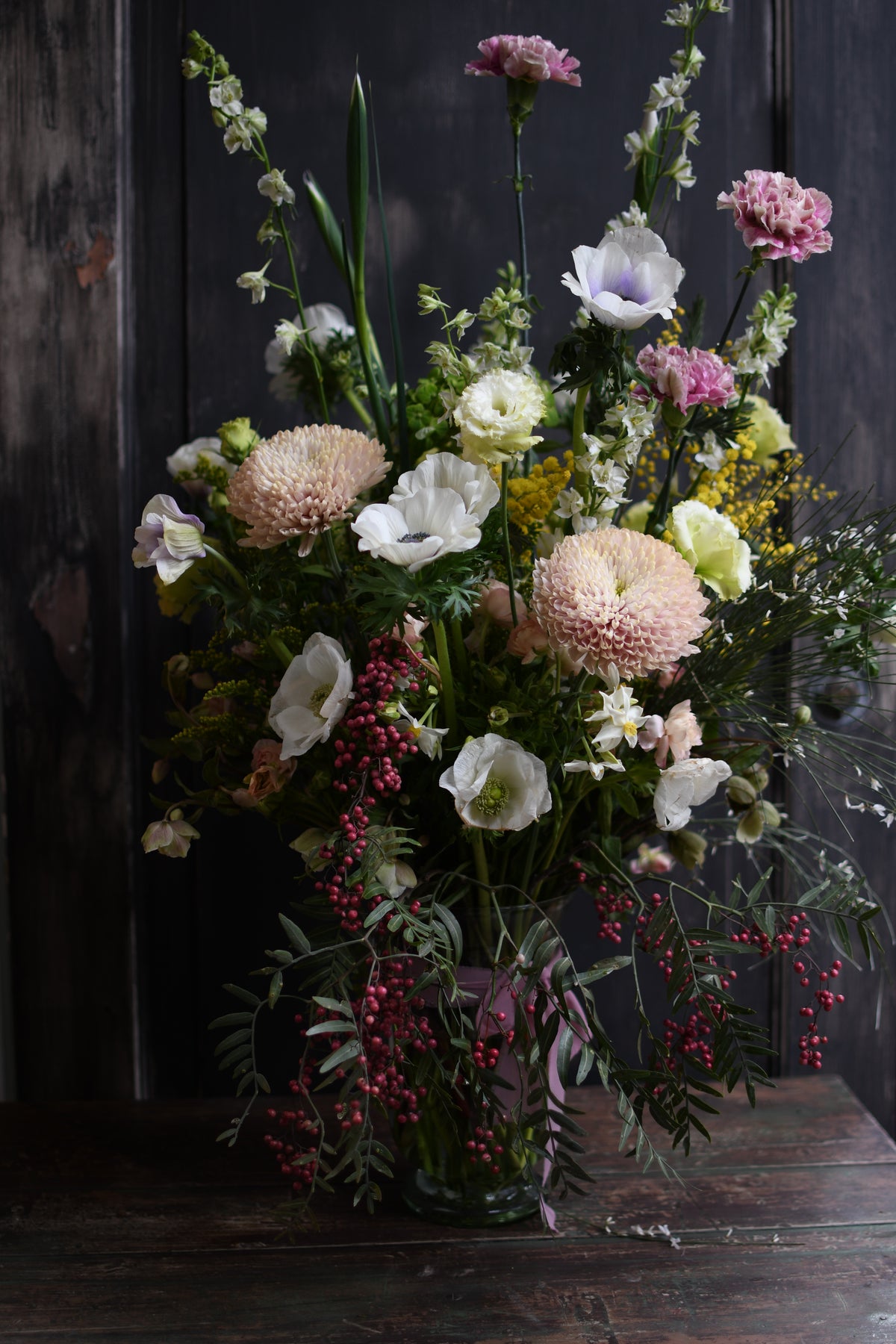 curso arreglo en florero