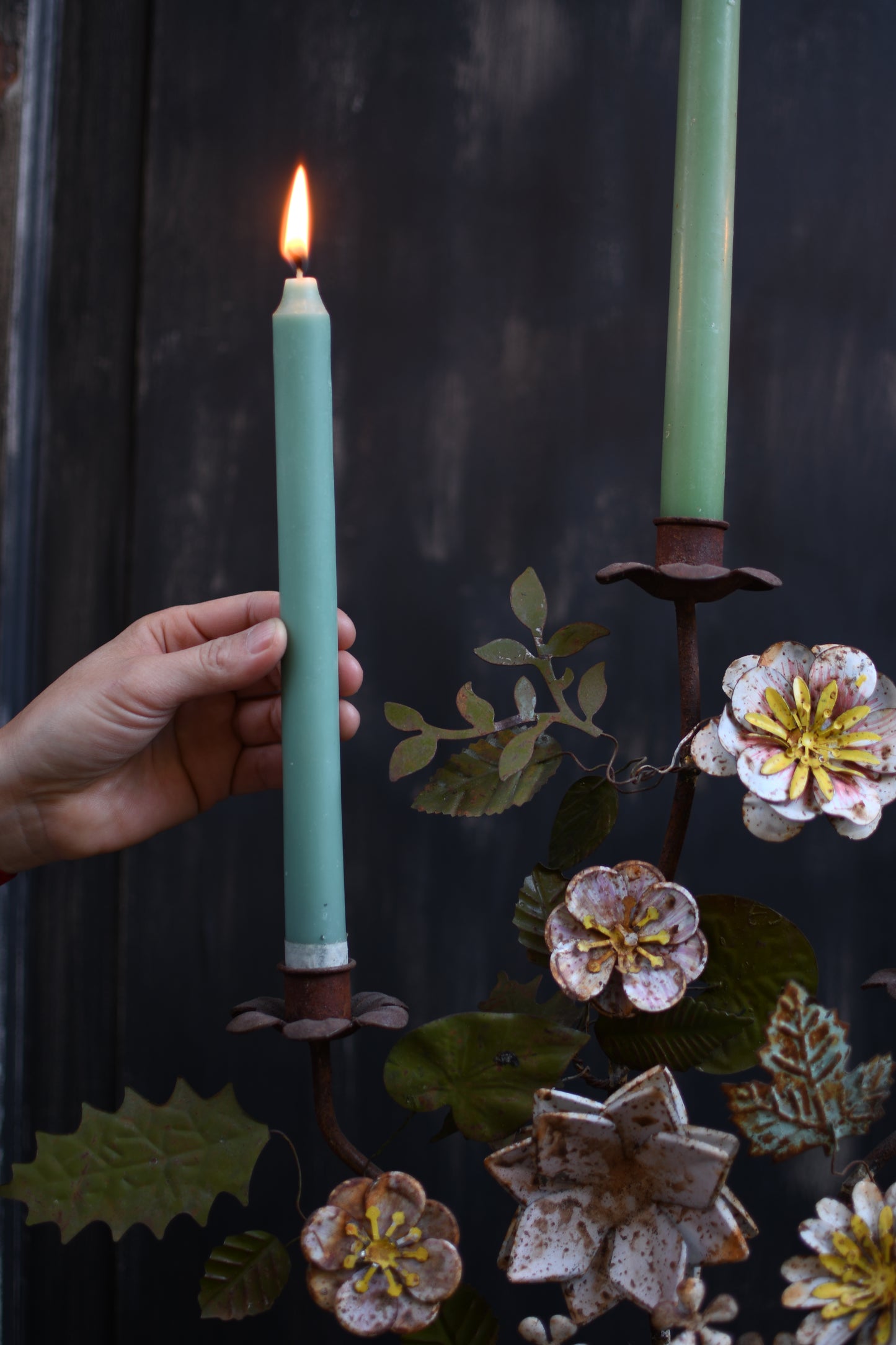 Candelabro flores