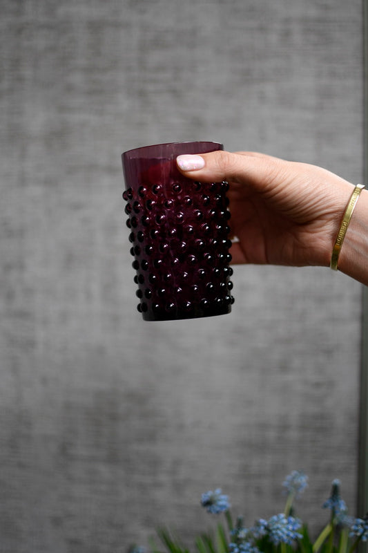vaso de cristal burdeo