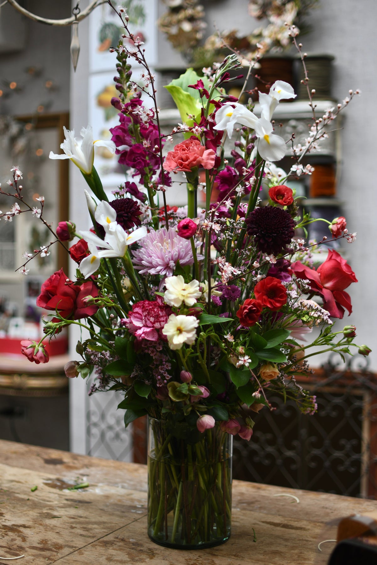 curso arreglo en florero
