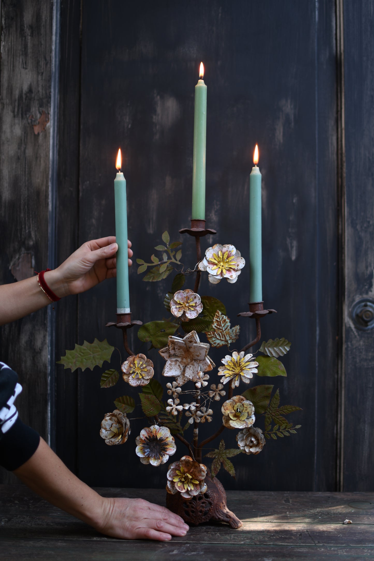 Candelabro flores